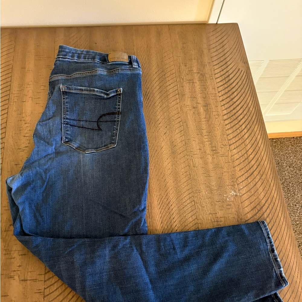 American Eagle Outfitters Dark Blue Straight Jeans